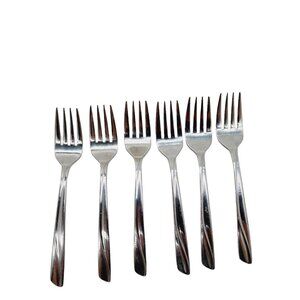 Danielle Stainless steel Flatware Fork set of 6 made in Korea